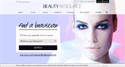 Desktop Screenshot of beautyresource.org.uk