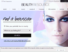 Tablet Screenshot of beautyresource.org.uk